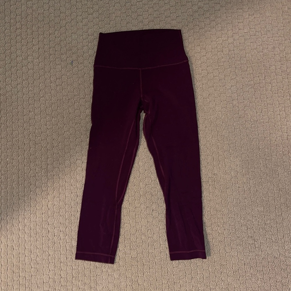 Maroon lululemon leggings